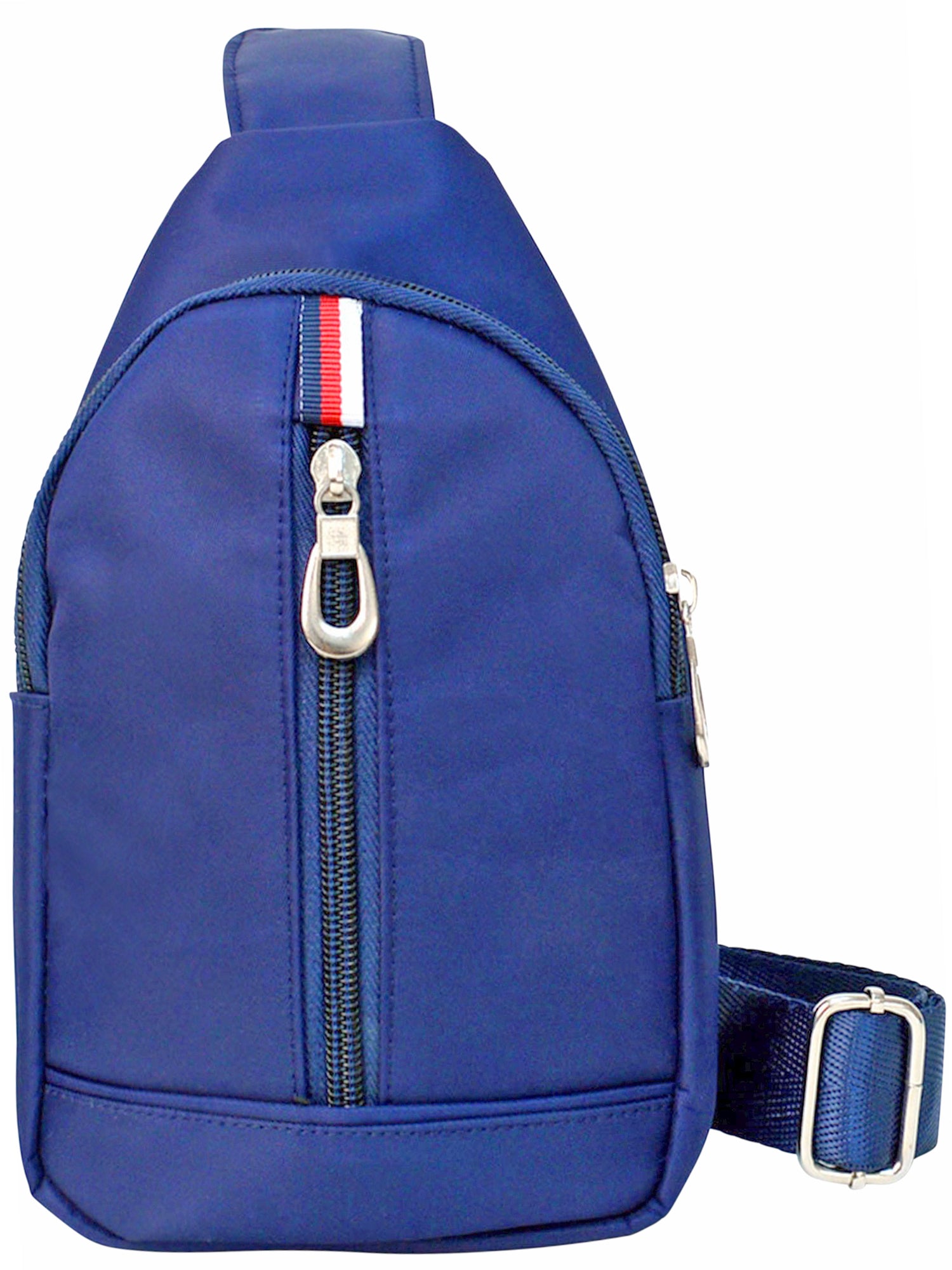 blue sling bag