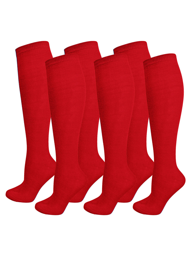 red knee high socks