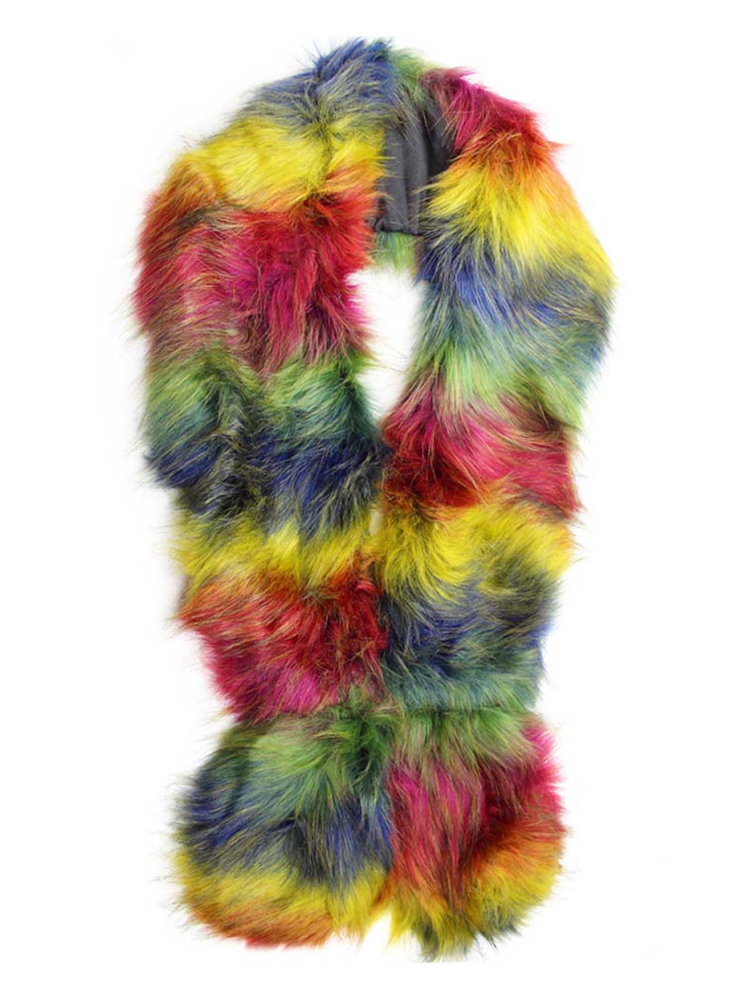 colorful faux fur