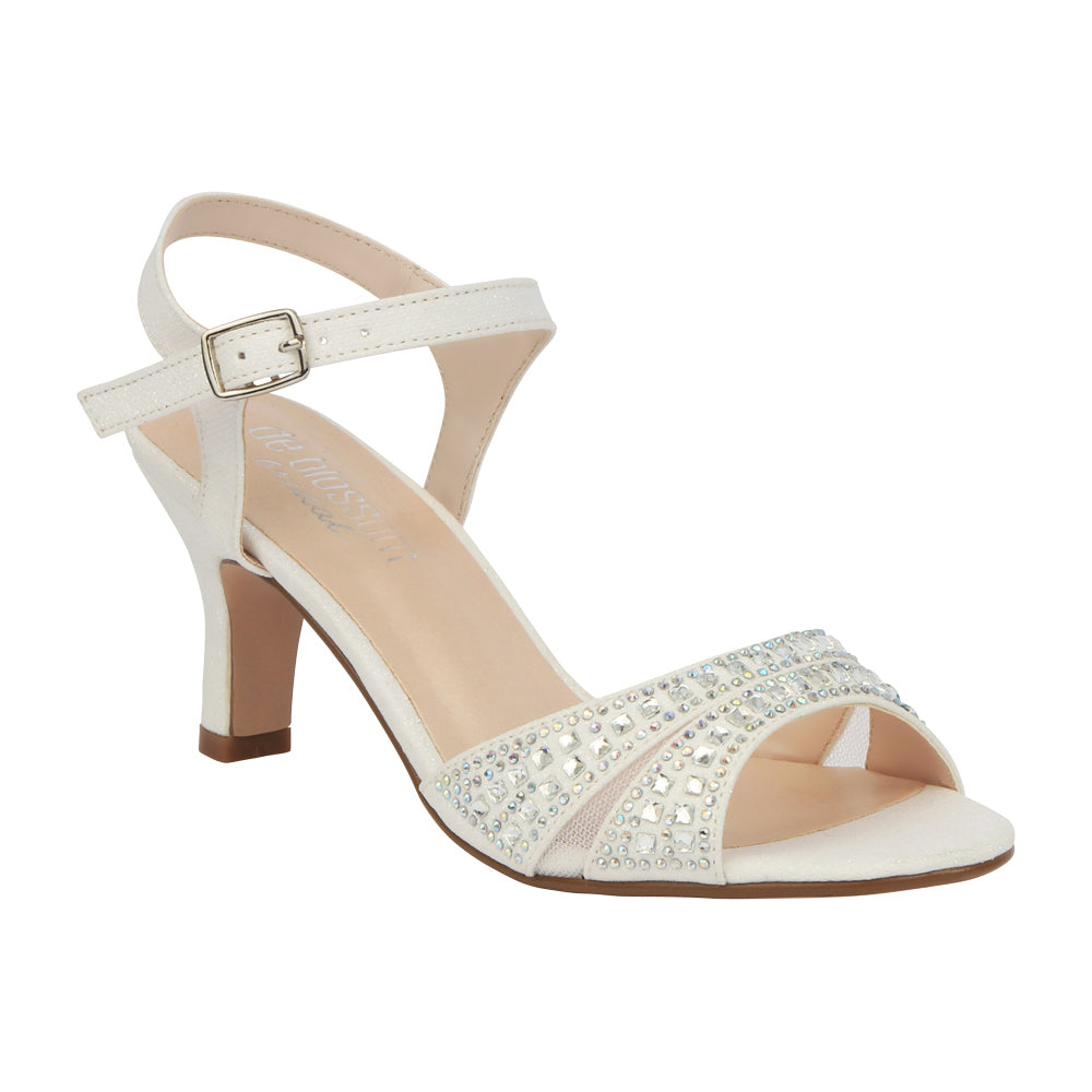 white low heel sandal