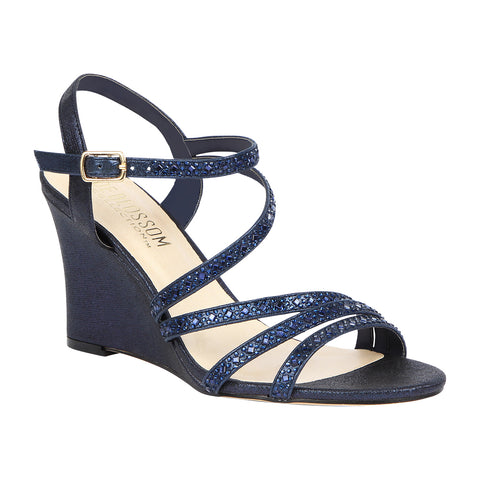 navy blue wedge shoes for wedding
