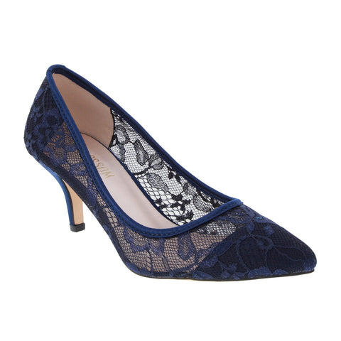 navy sparkly shoes low heel