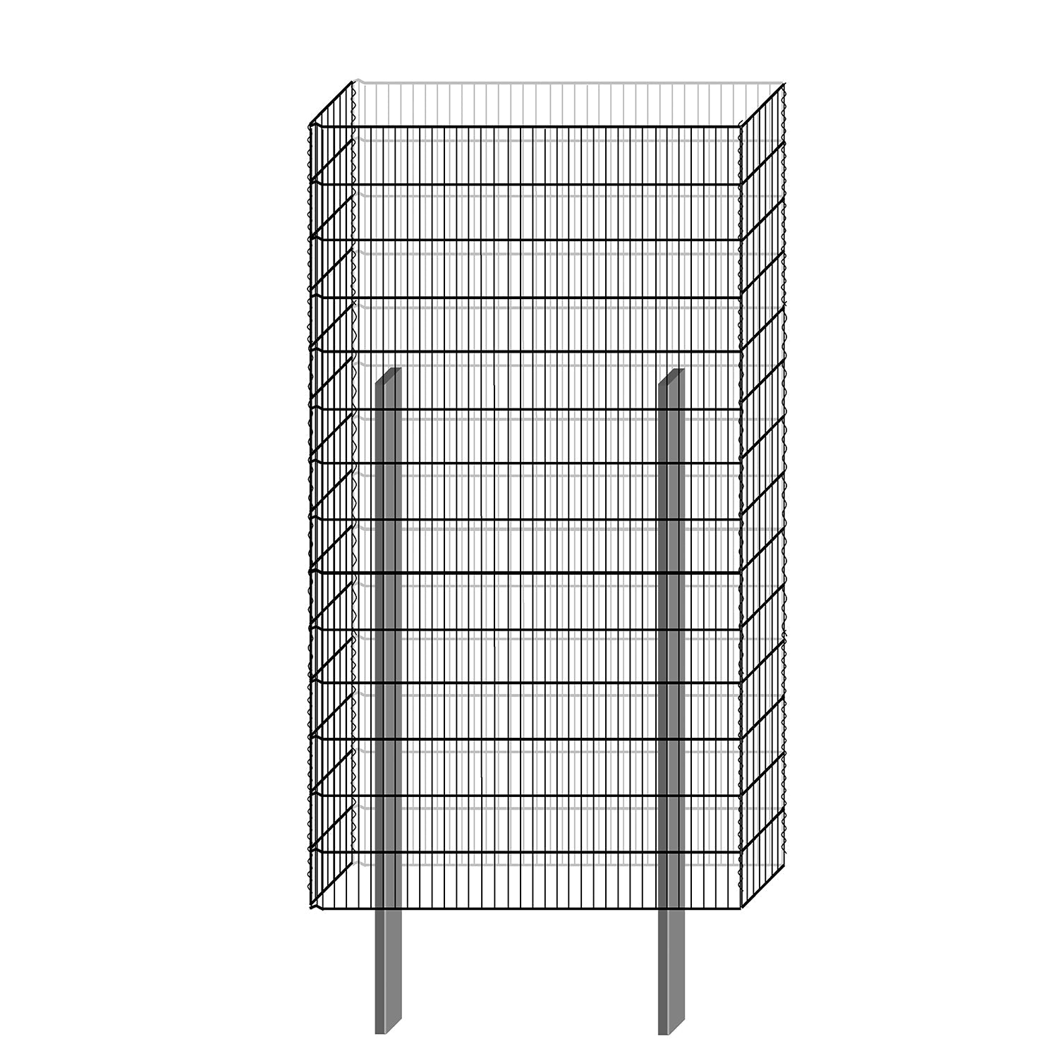 bellissa Gabionenbausatz  -  pico 115x23x210 cm