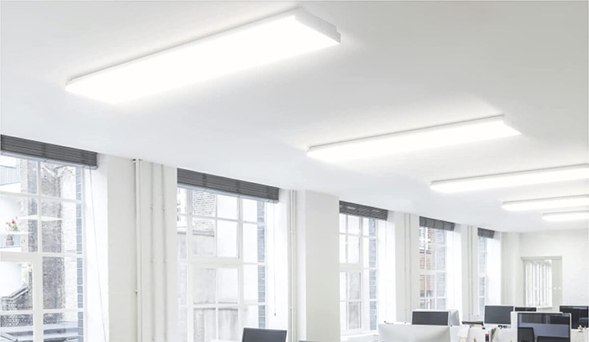 led flush mount ceiling lights - antlux 4 foot led lights