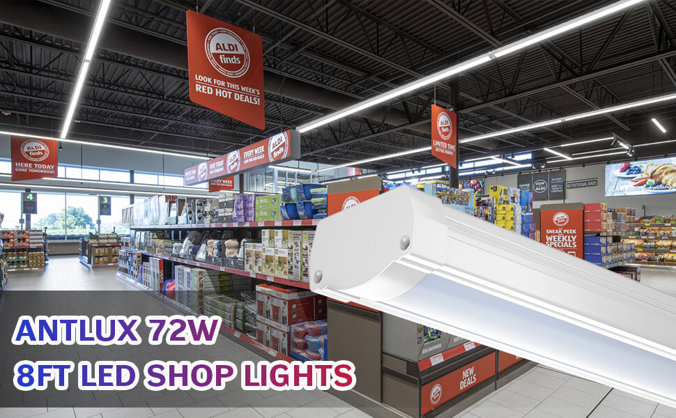 antlux led light fixture - 8ft led shop lights