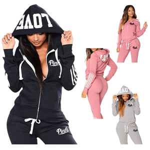 New Women’s ❄️ Sweatshirt for the WINTER Set Hot Sale Fashion Zip 2 Pieces Suit High Quality Casual  Woman Pants Jogging Outfit - REAL+ G