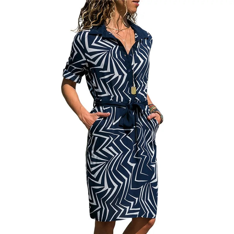 Button-up women’s Office dress