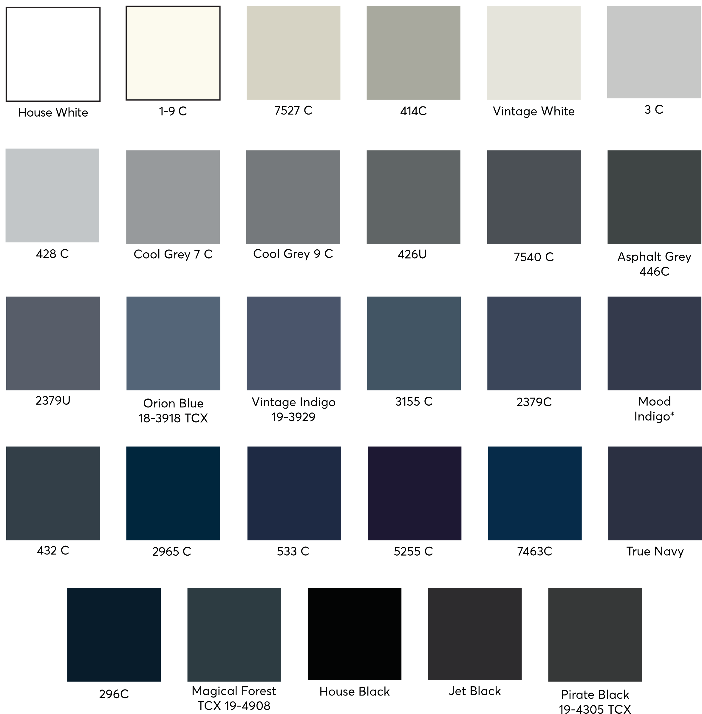 Custom Color Swatches - Cotton 6