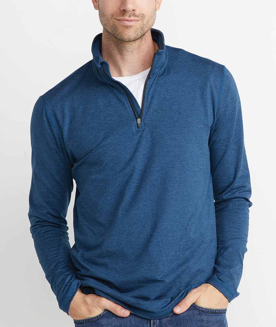 Men's Sport Quarter Zip in Charcoal – Marine Layer