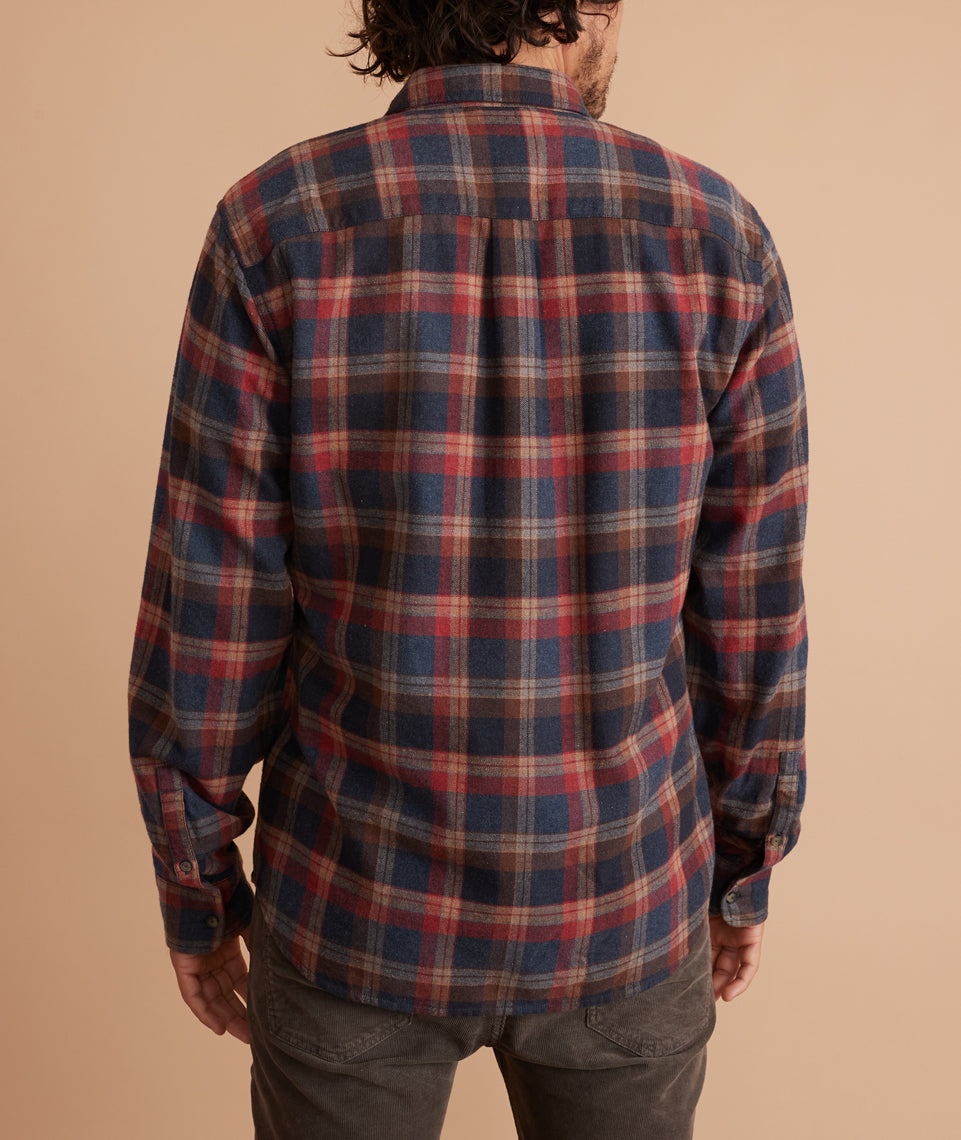 Classic Fit Long Sleeve Balboa Button Down in Multi Plaid
