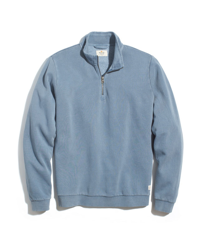 Ford Quarter Zip Sweatshirt in China Blue – Marine Layer