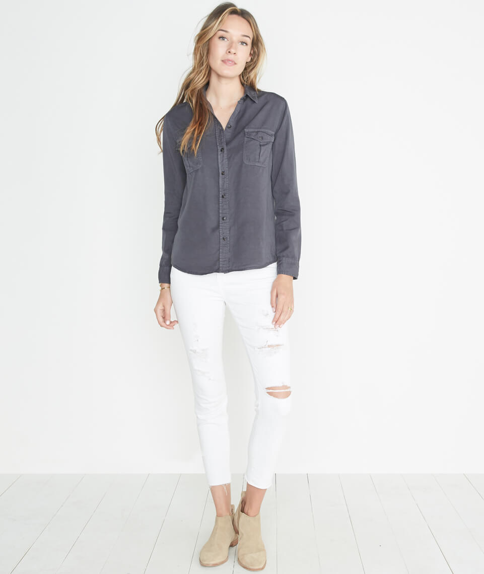 Hadley Button Down in Charcoal – Marine Layer