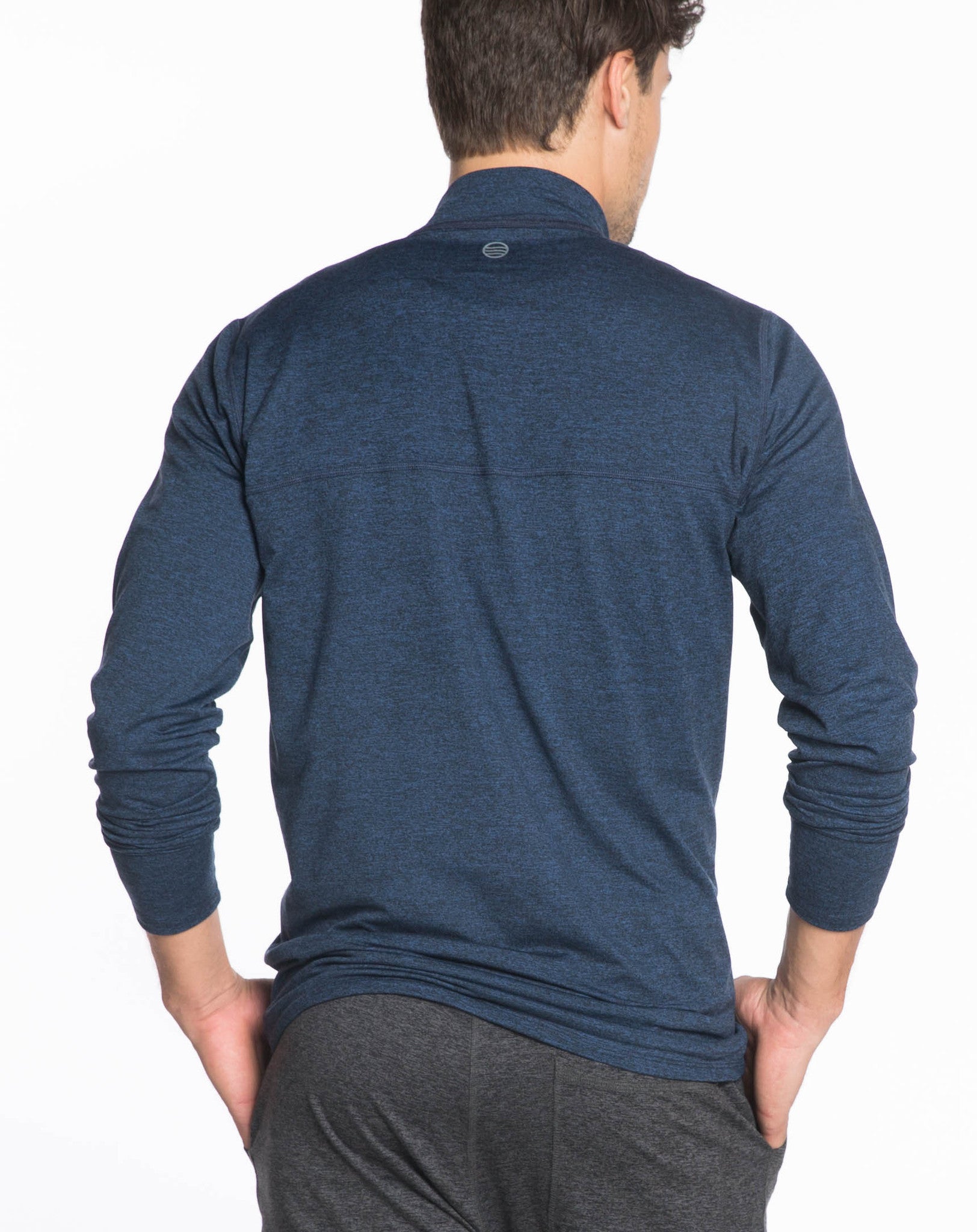 Rise Quarter Zip Navy Marine Layer 7202