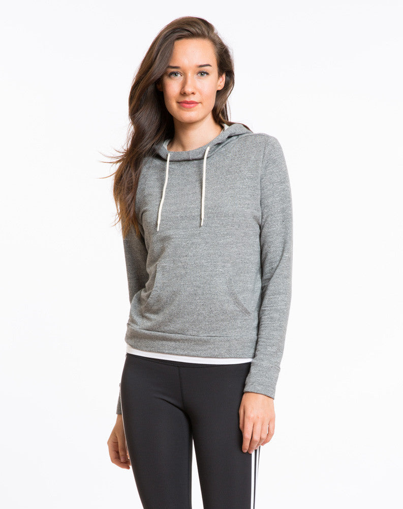 Mock Twist Cowl Neck Hoodie - Heather Grey – Marine Layer