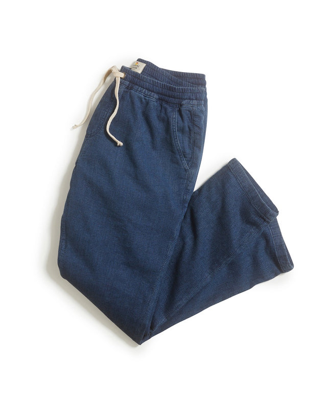 Saturday Indigo Texture Pant in Indigo Wash