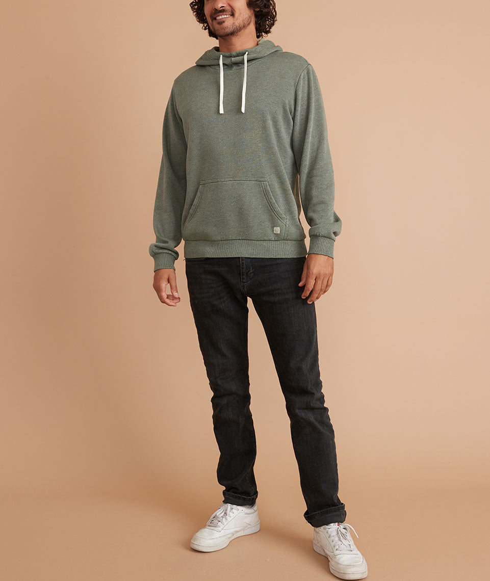Cowlneck Pullover Hoodie in Thyme