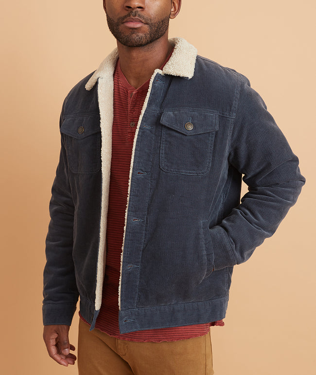 Boise Cord Sherpa Trucker – Marine Layer