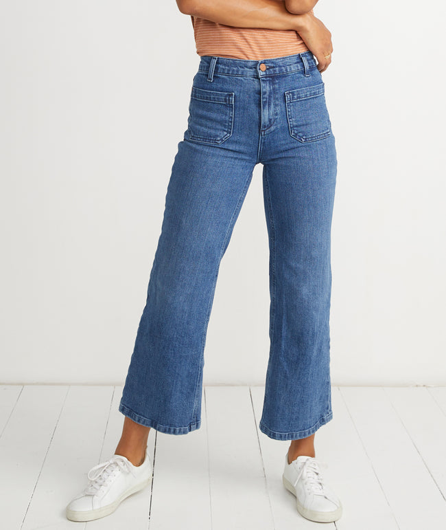 jean wide leg pants