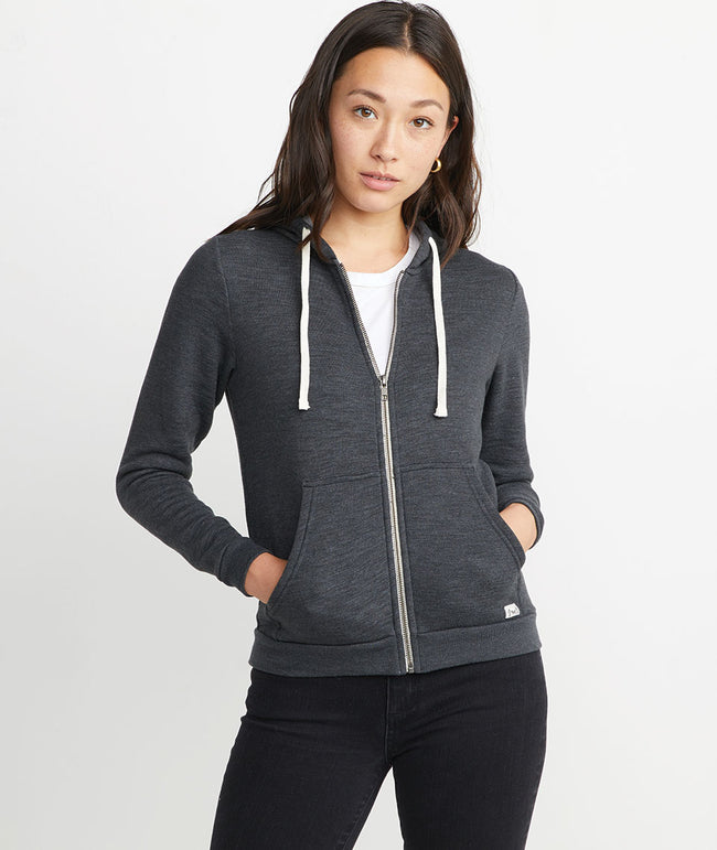 sherpa zip hoodie women's