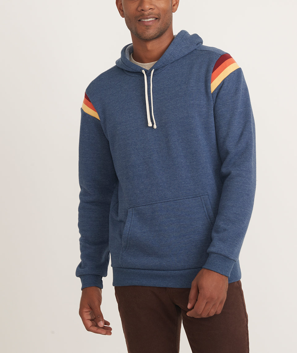 Corbet Reversible Pullover in Navy/Olive Heather – Marine Layer