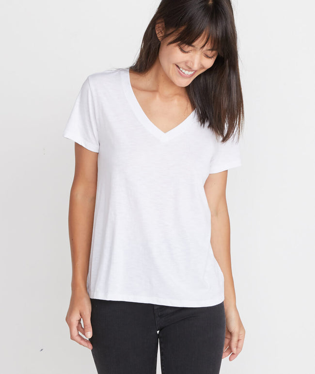 Boyfriend V-Neck - White – Marine Layer