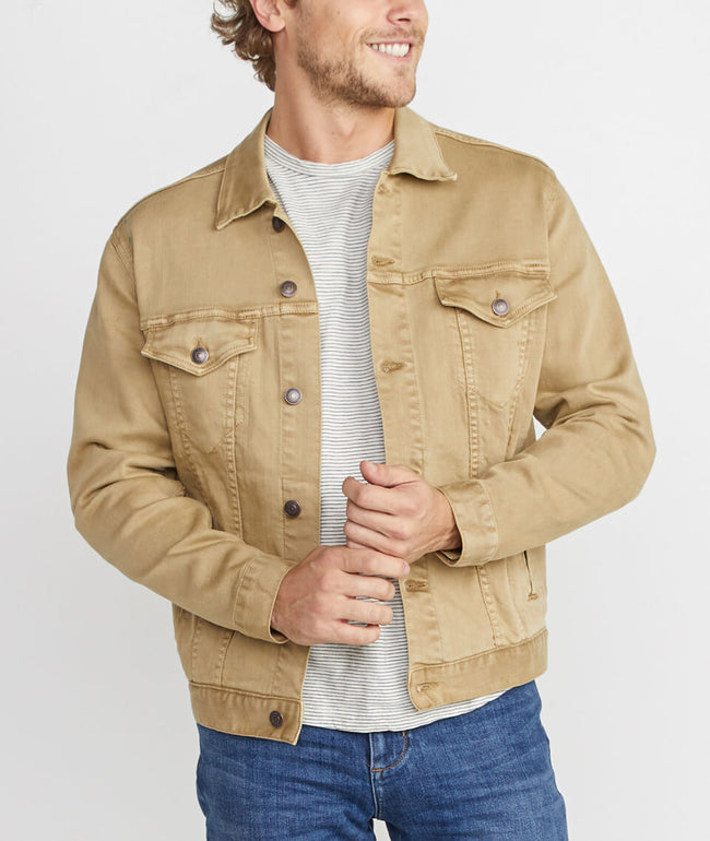 khaki jeans jacket