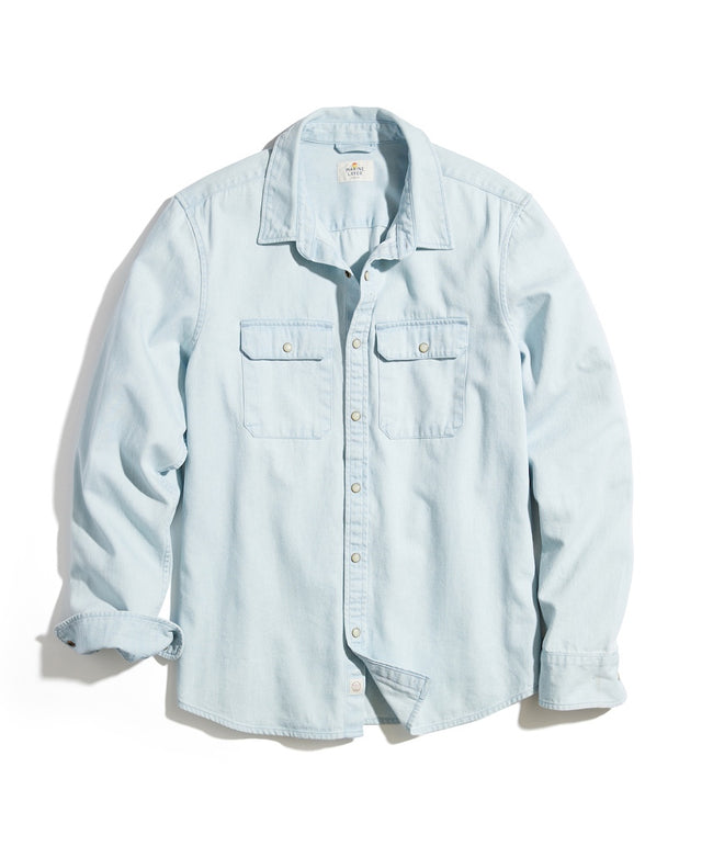 light grey denim shirt