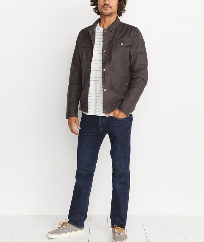 marine layer waxed jacket