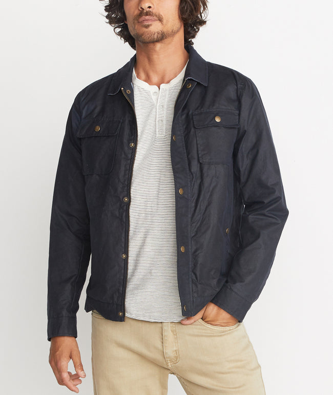 Wax Field Jacket in Dark Navy – Marine 