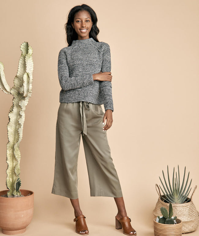 Spruce Wide Leg Pant in Dusty Olive – Marine Layer