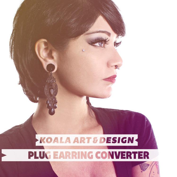 White Plug Earring Converter – Koala Art & Design