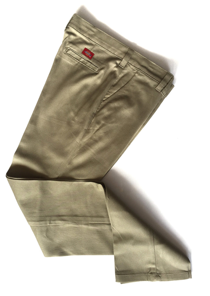 Girls Khaki Slim Fit Pants – Skobel's School Uniforms
