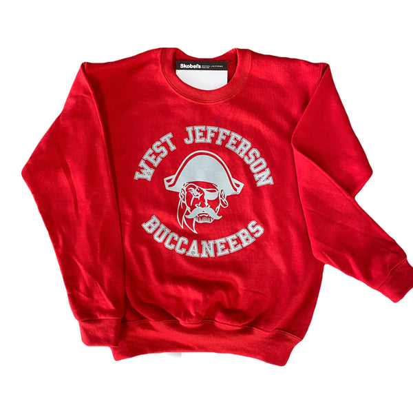 West Jefferson Red Crew Sweatshirt – Skobel's School Uniforms