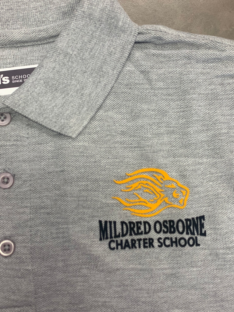 Mildred Osborne Charter School Gray Polo Skobel's School Uniforms