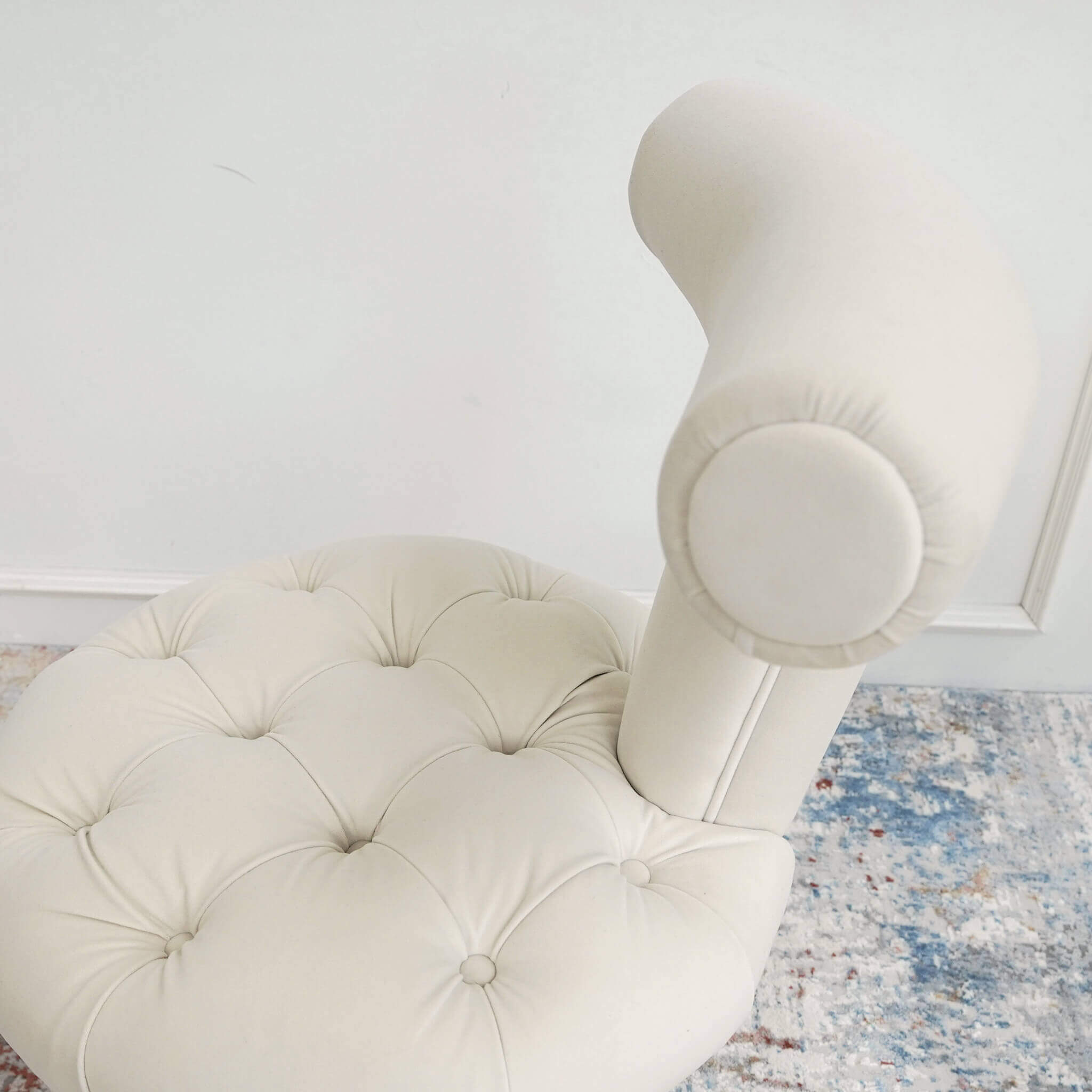 vanity chair tufted