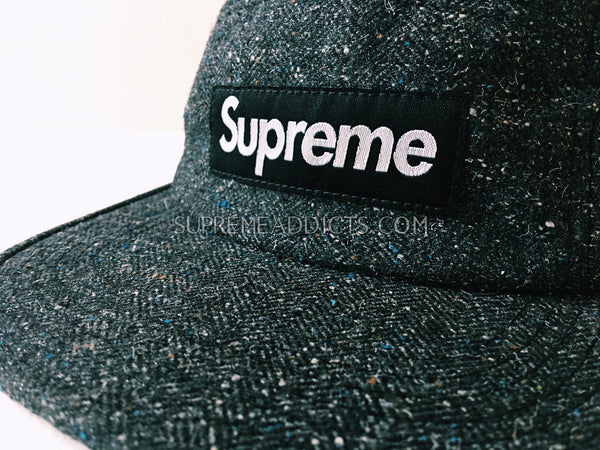 supreme herringbone camp cap