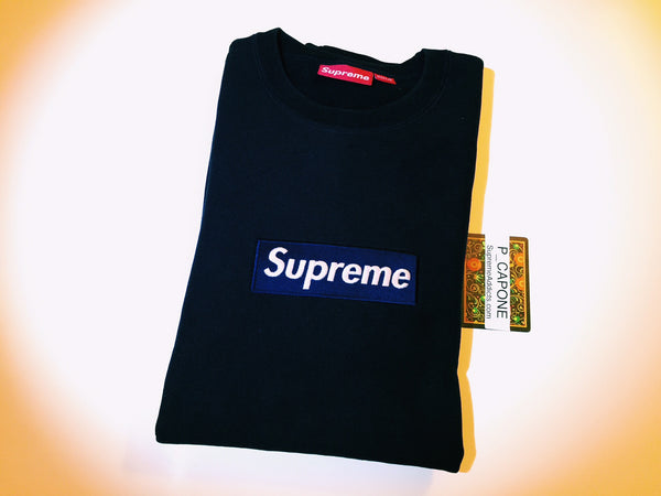 black on black supreme box logo