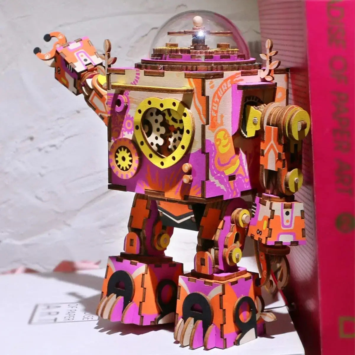 Rompecabezas 3D Morfeo de Madera el Robot Mecánico