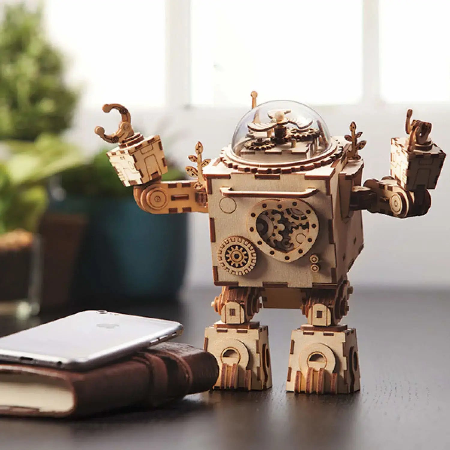 Rompecabezas 3D Morfeo de Madera el Robot Mecánico