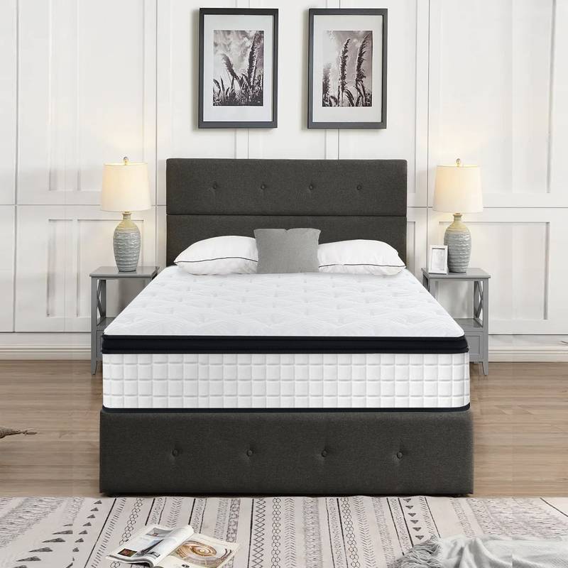 CoolComfort Hybrid Mattress - Twin Size 12 Inch Memory Foam Bliss