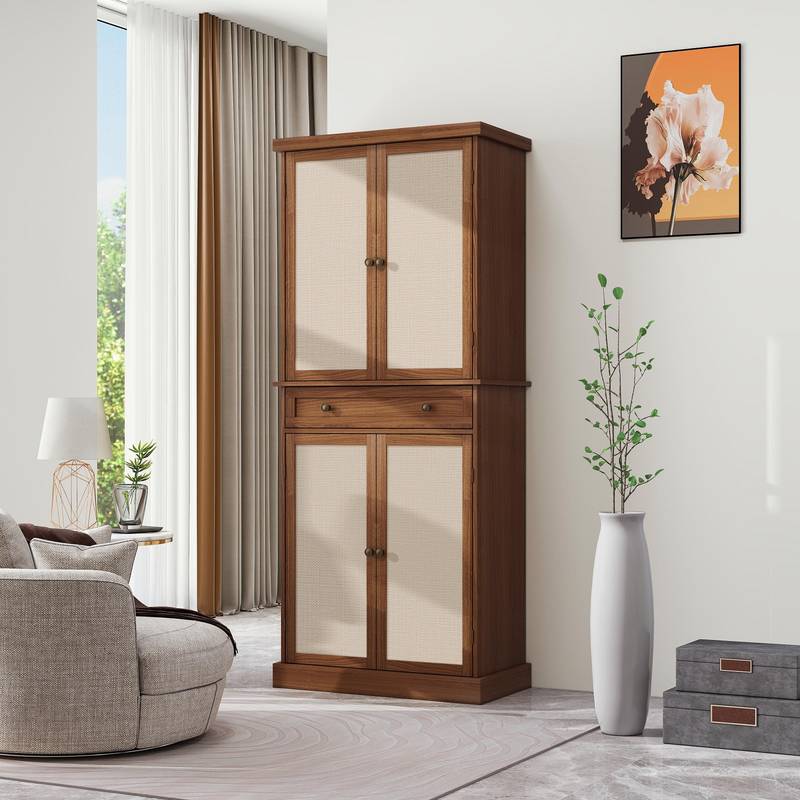Versatile Storage Cabinet with Adjustable Shelves and Drawer