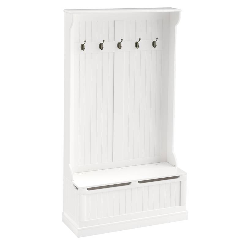Chic Entryway Hall Tree with Cozy Storage Bench