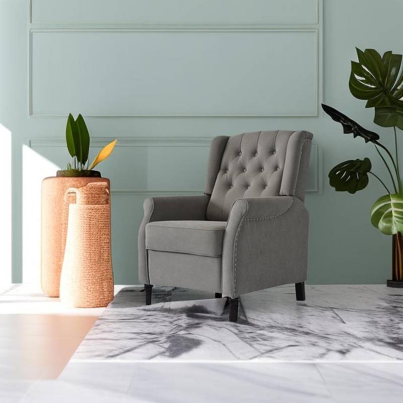 Cozy Cloud Recliner Sofa - Light Gray Comfort