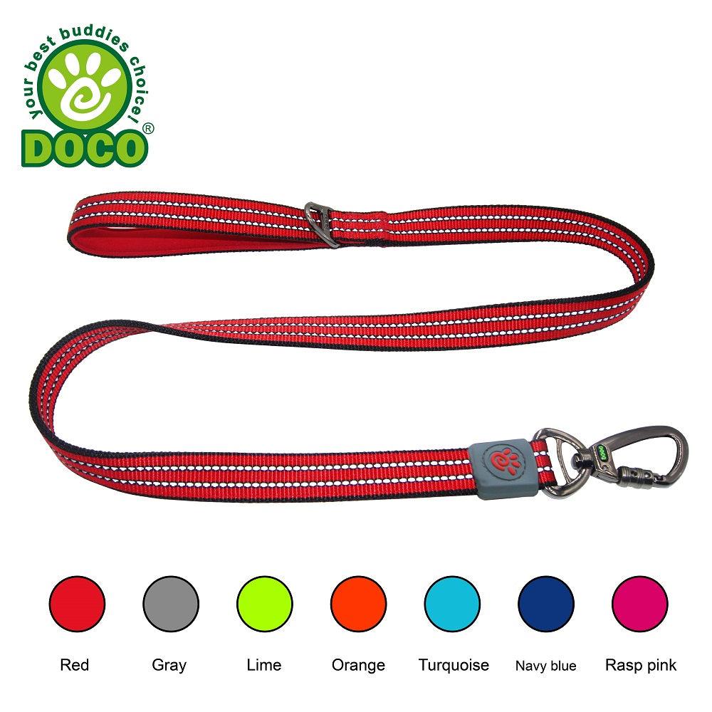 DOCO® VARIO Nylon Dog Leash with Reflective Thread 6ft - wwwdocopetcom product image