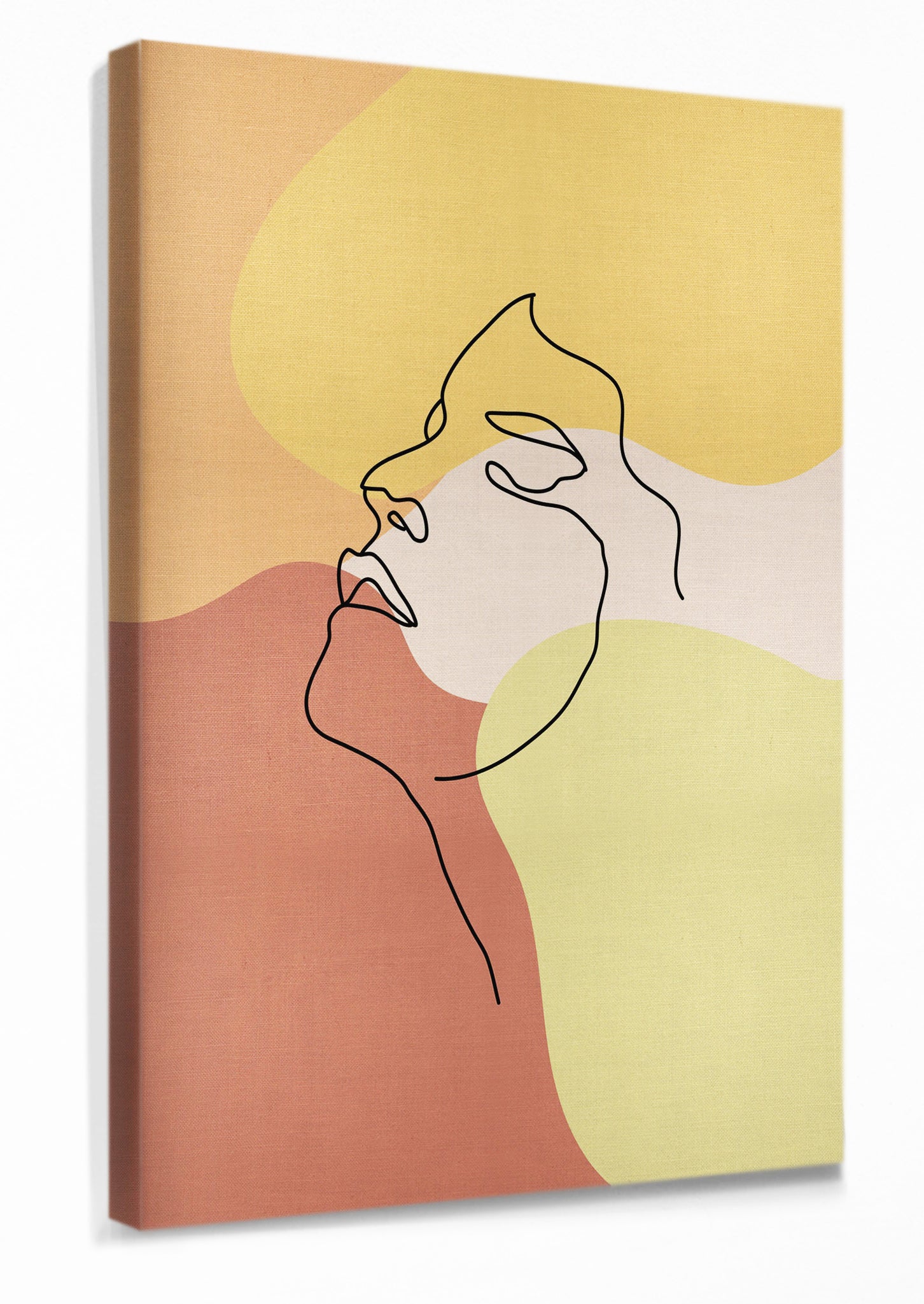Face Line Abstract Art Canvas Print Wall Home Decor
