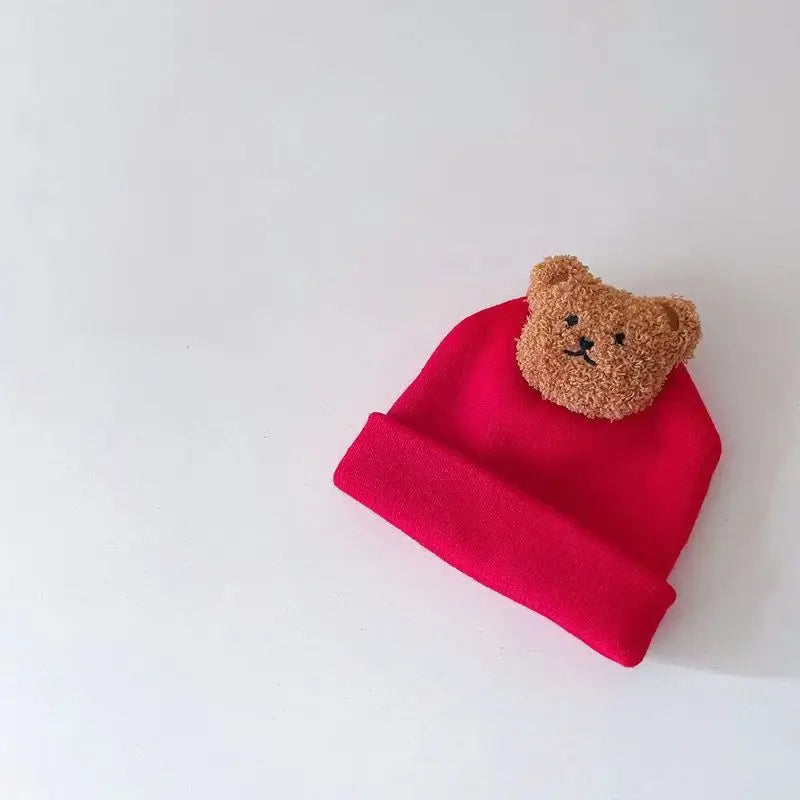 Cartoon Bear Baby Beanies
