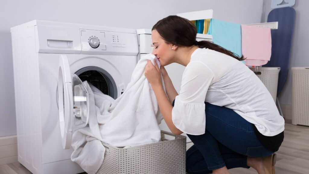 Bruk en vaskemaskin og tørketrommel