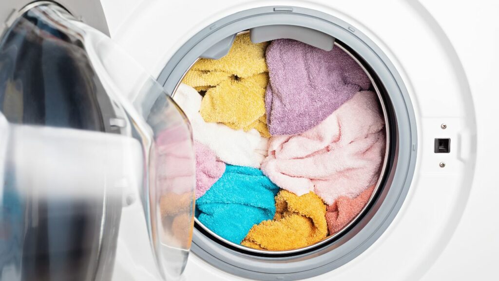 vaske håndklær i vaskemaskin