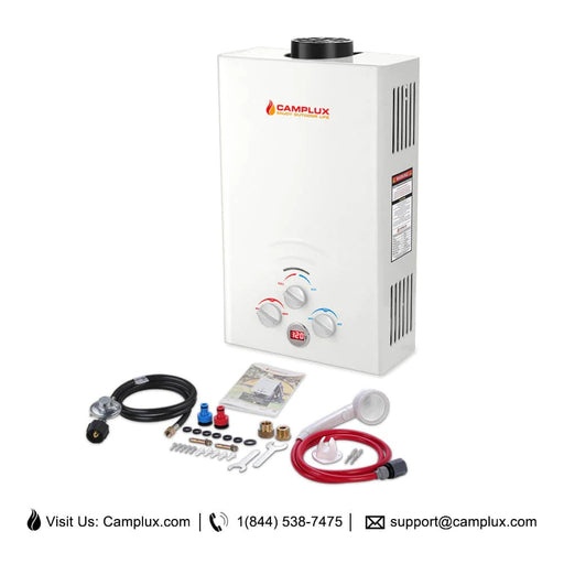 Camplux Propane Off-Grid Portable Water Heater for RV, Trailer & Campe