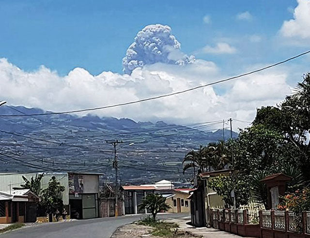 TURRIALBA VOLCANO ERUPTS!